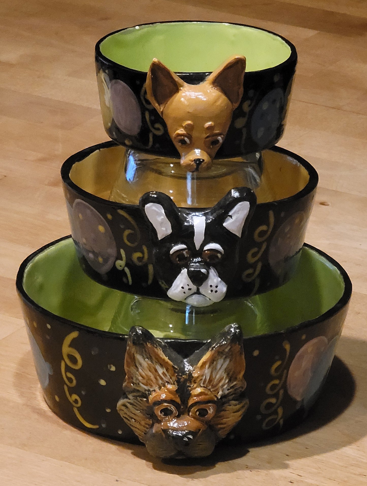 Special Custom Pet Bowls for small, medium and large size dogs and cats