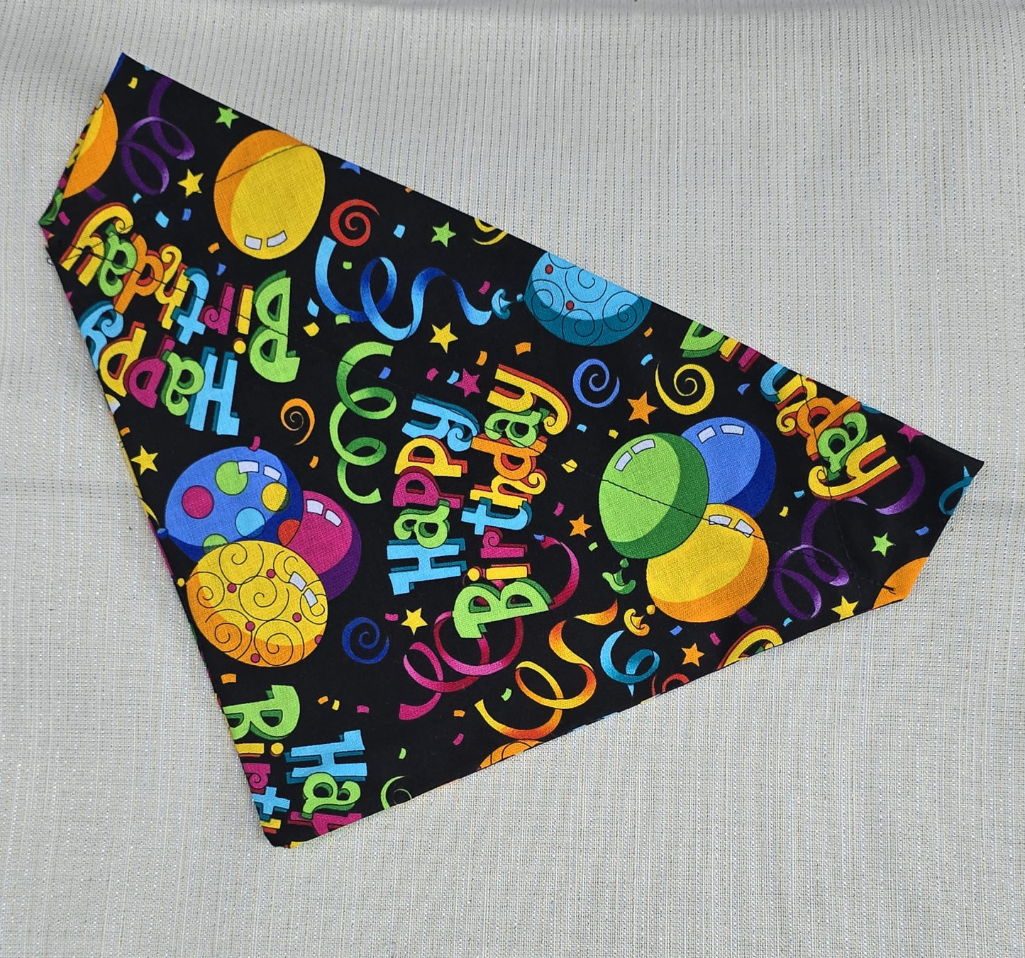 doggie bandanas - Birthday style dog bandanas in multiple colors.