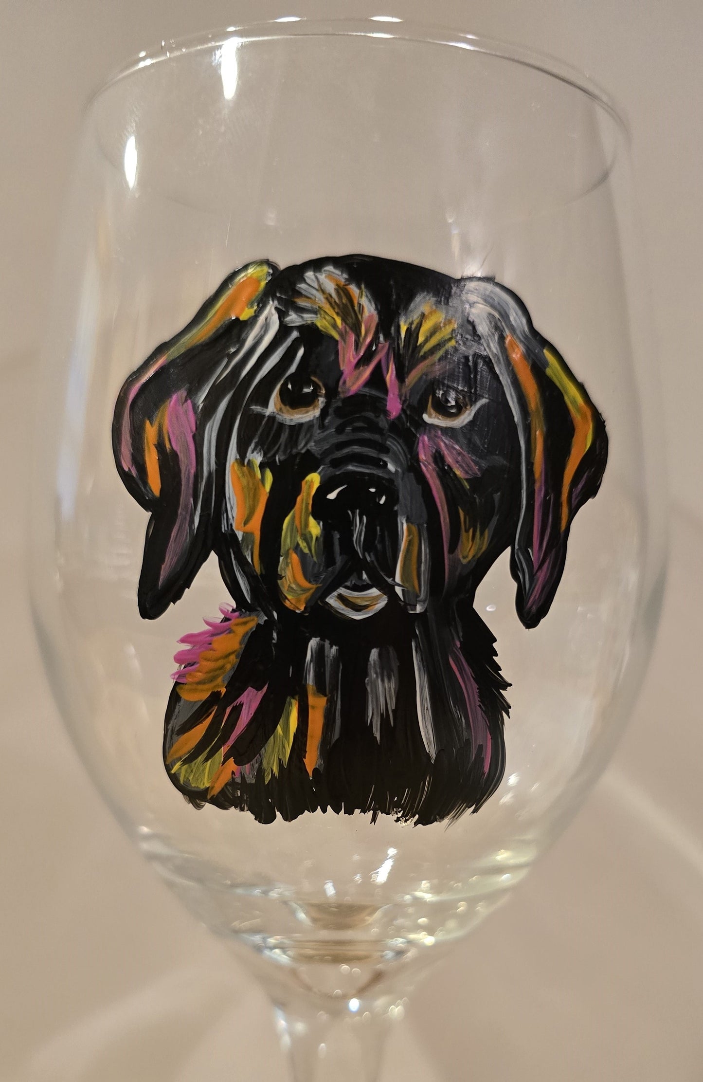 Wine glass Black Lab