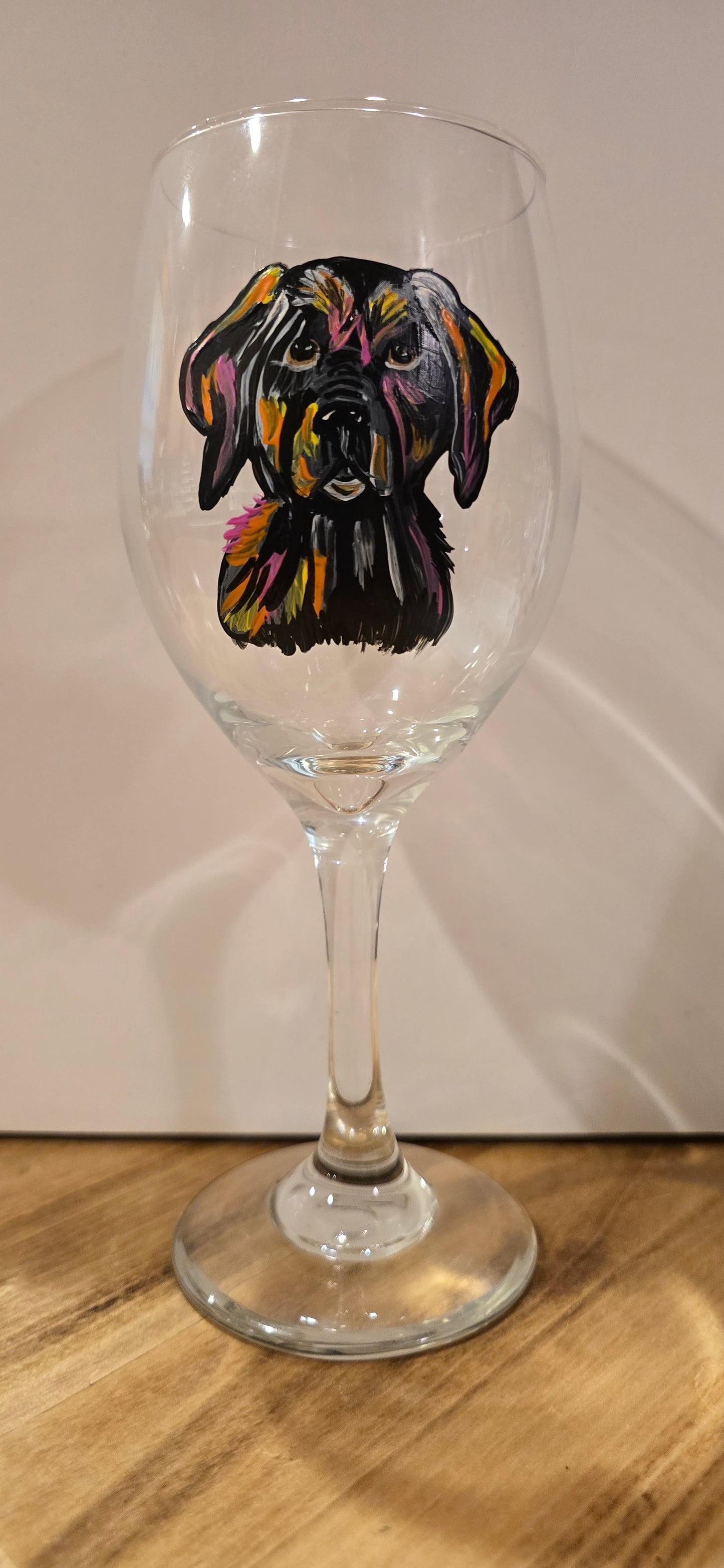 Wine glass Black Lab