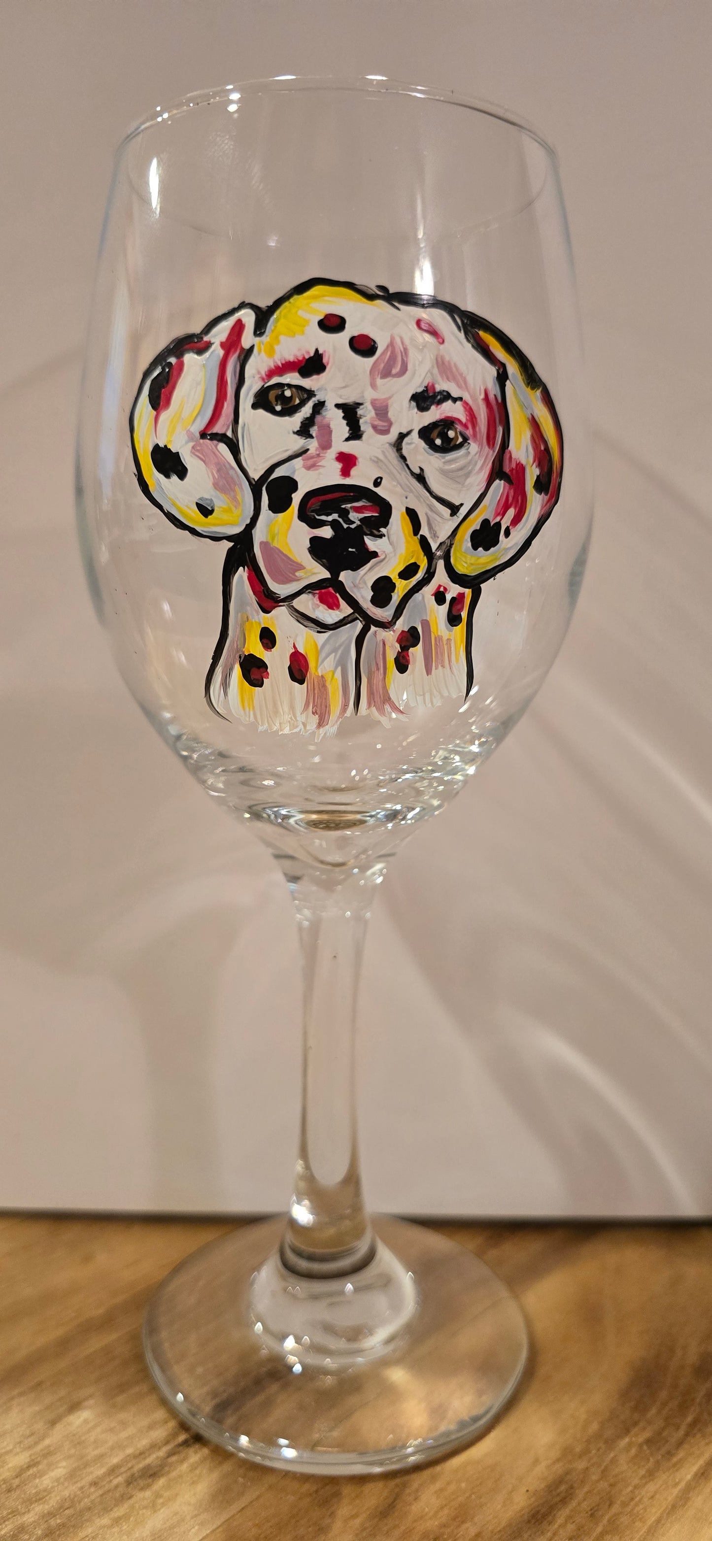 Wine glass - Dalmation Stemmed - 13oz