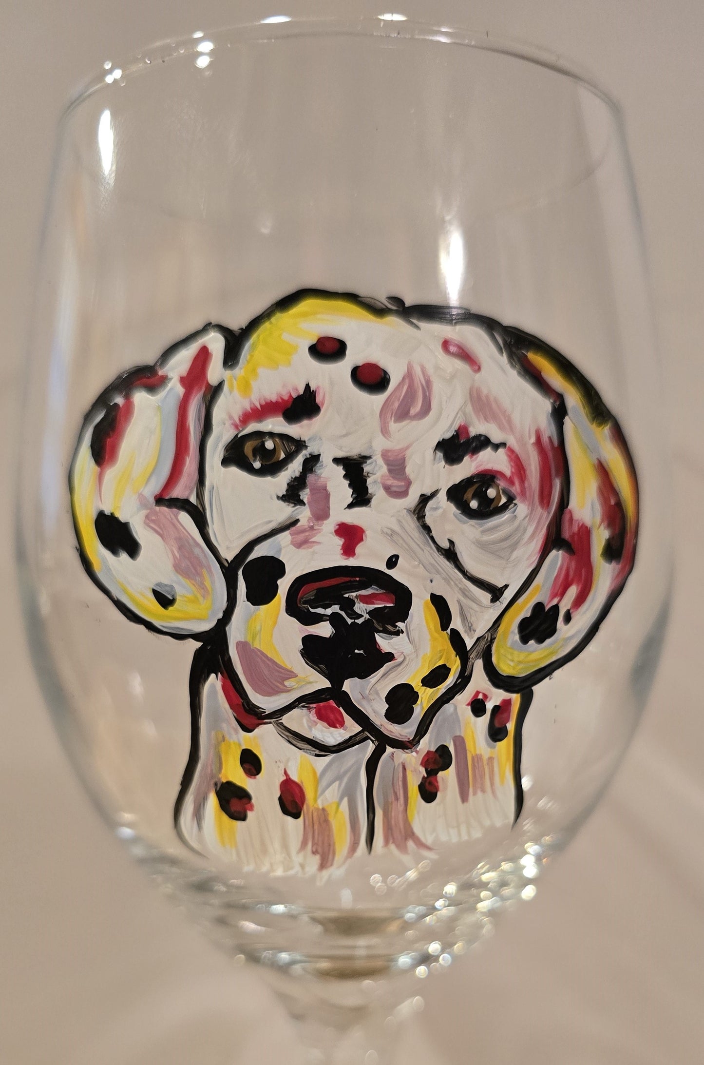 Wine glass - Dalmation Stemmed - 13oz
