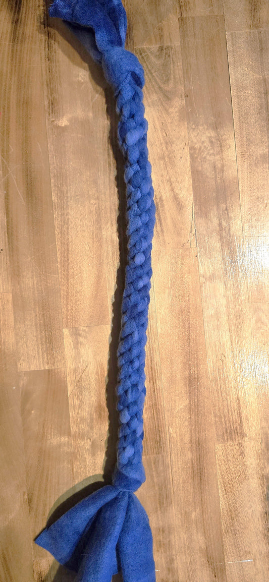 This fleece pull toy is sturdy enough for a game of tug of war, yet gentle on your pet's teeth.