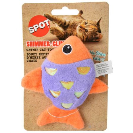 Spot Shimmer Glimmer Fish Catnip Cat Toy - Assorted Colors